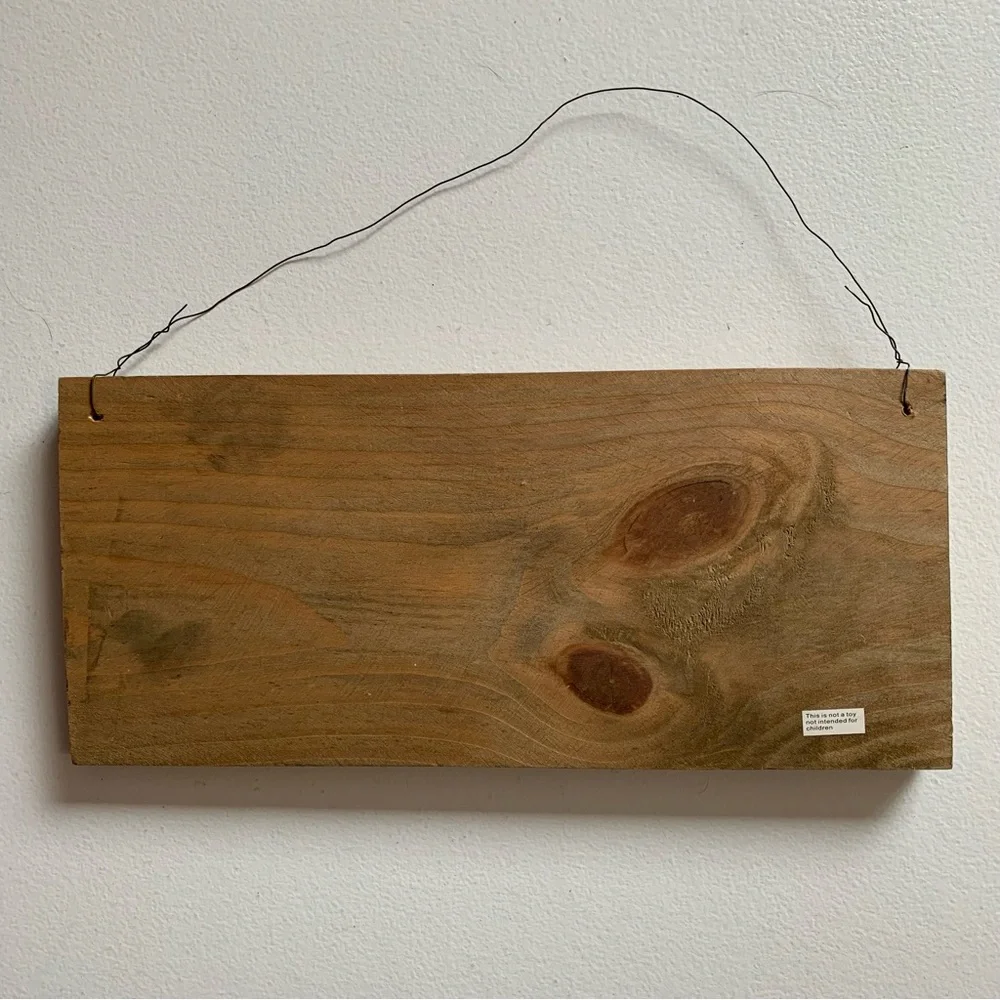 Wooden Wall Sign - “There Will Be No Crisis This Week - My Schedule Is Full!”